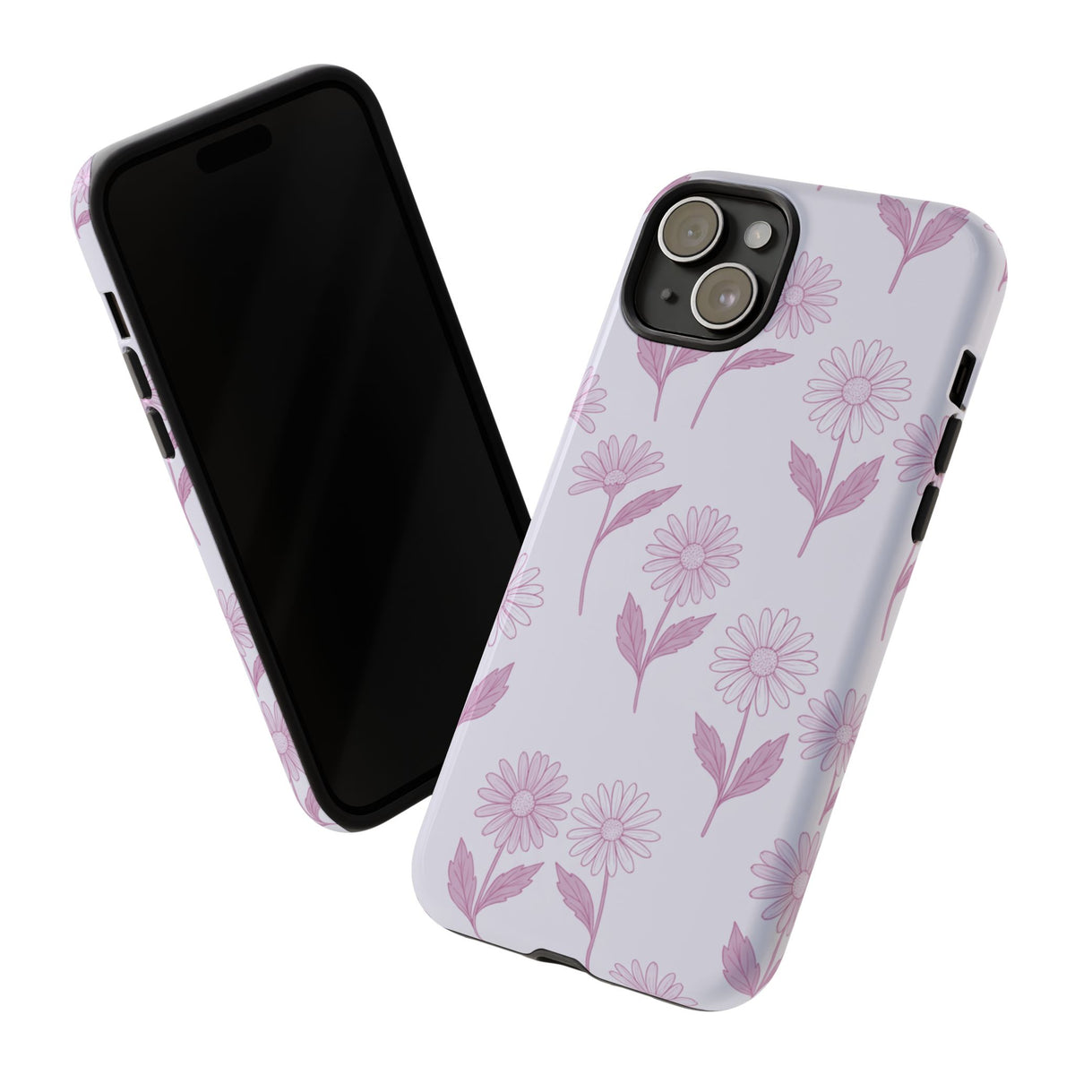 Pretty Lilac Daisy Pattern Phone Case
