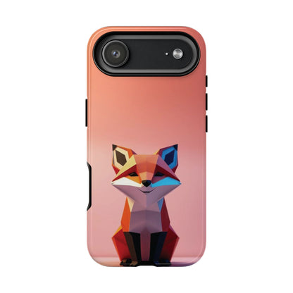 iPhone 17 Air / Glossy Phone Case - Origami Fox Design Phone Case
