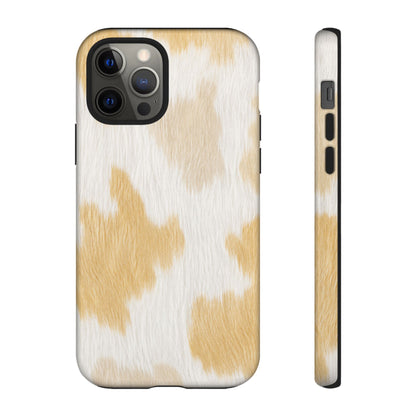 Golden Honey Cow Print Phone Case