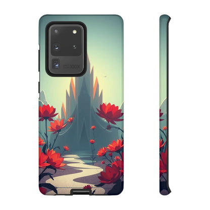 Samsung Galaxy S20 Ultra / Glossy Phone Case - Gothic Alien Garden Design Phone Case