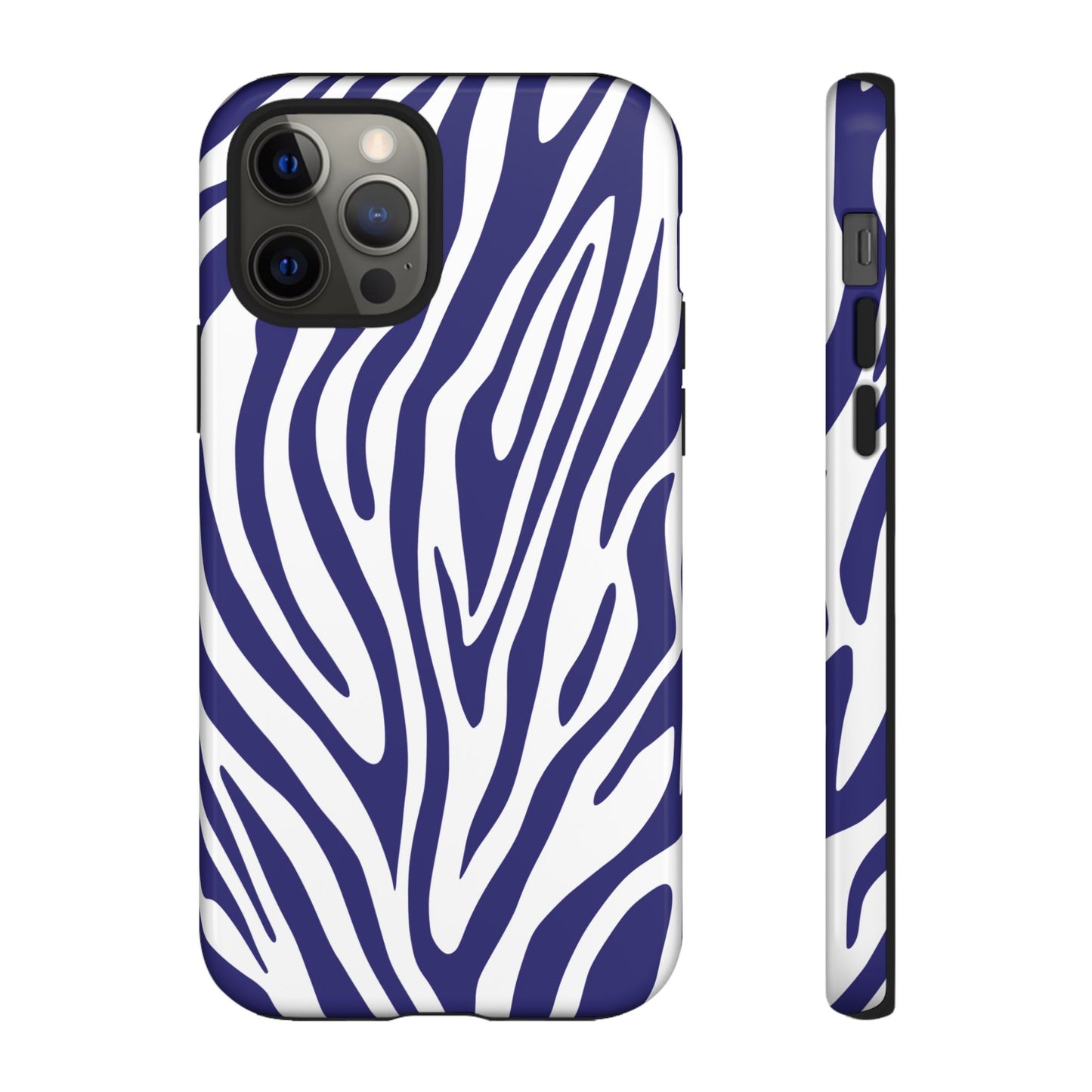 Graphic Blue Tiger Print Phone Case
