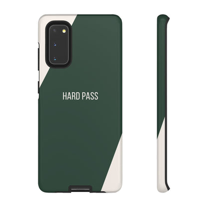 Samsung Galaxy S20 / Glossy Phone Case - Sassy Statement Case ’Hard Pass’ in Green & White