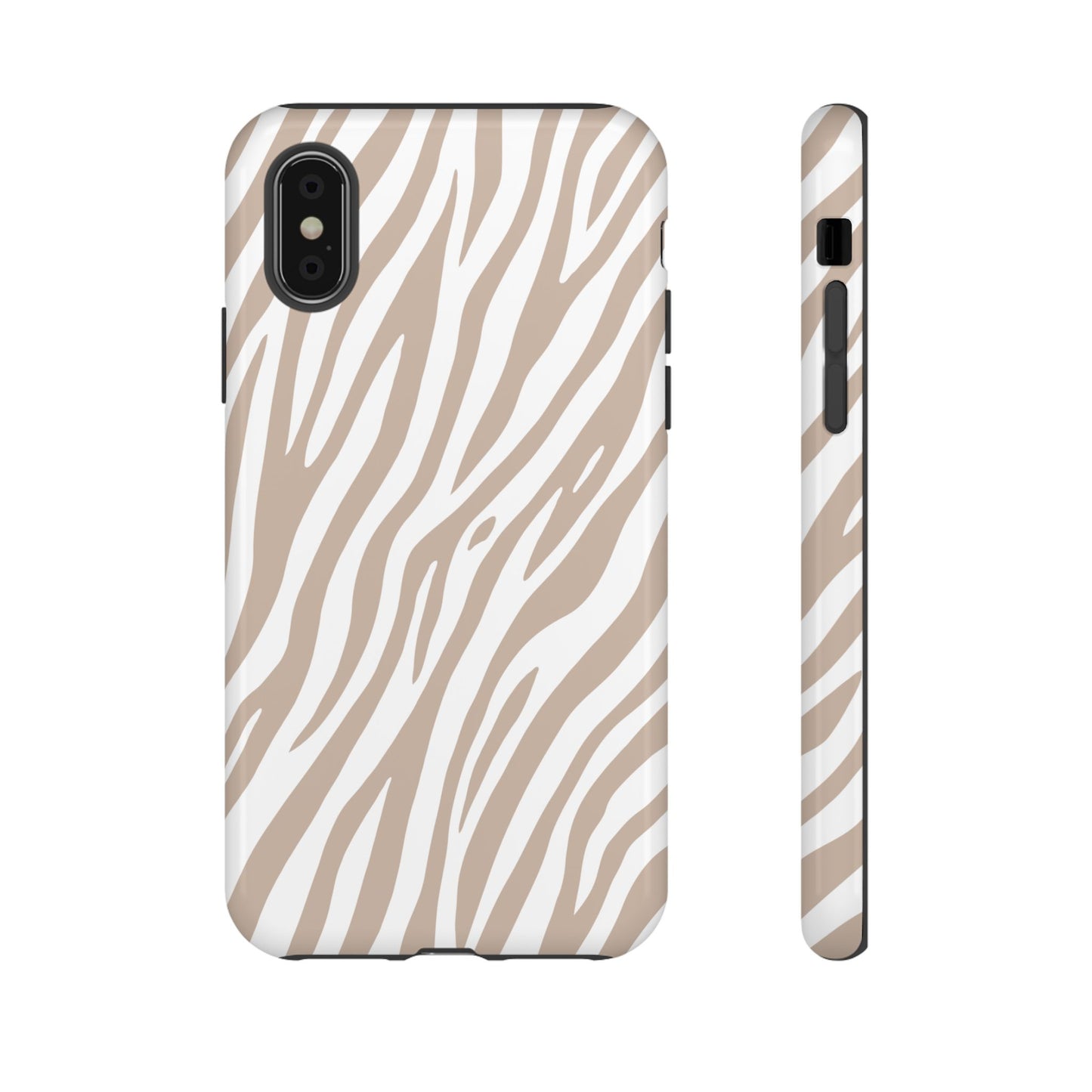 Oatmeal Tiger Print Phone Case