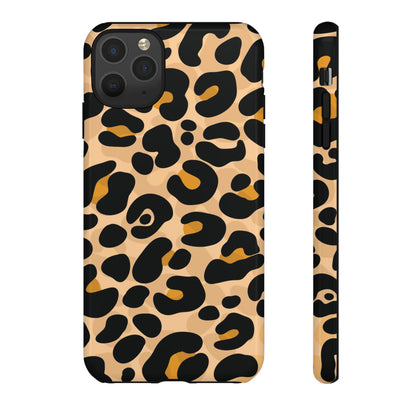 Stylish Mocha Leopard Print Phone Case
