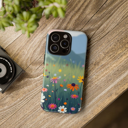 Vibrant Meadow Design Phone Case - Multicolor Phone Case