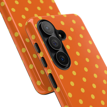 Trendy Orange & Yellow Dot Pattern Phone Case
