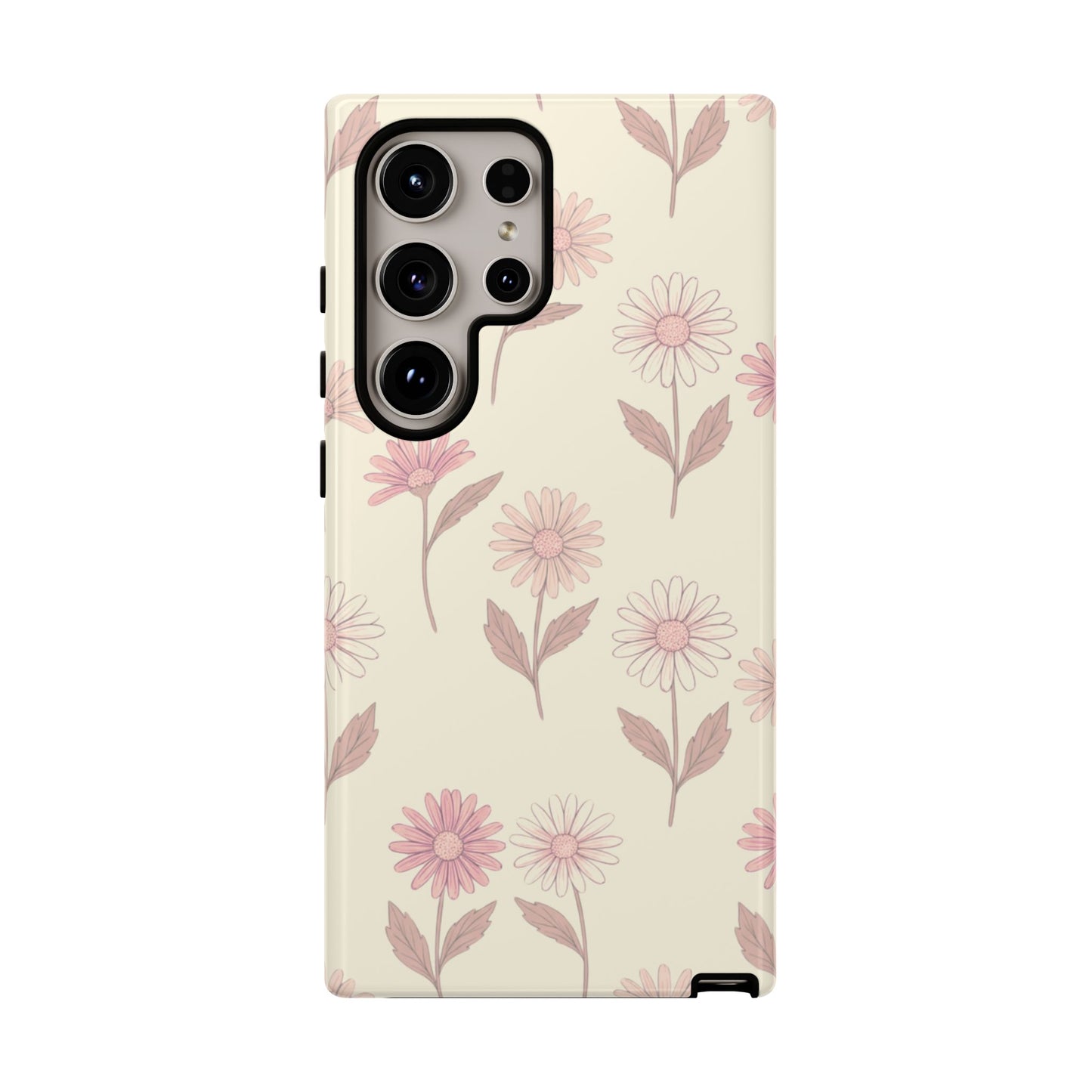 Pretty Blush Daisy Pattern Phone Case