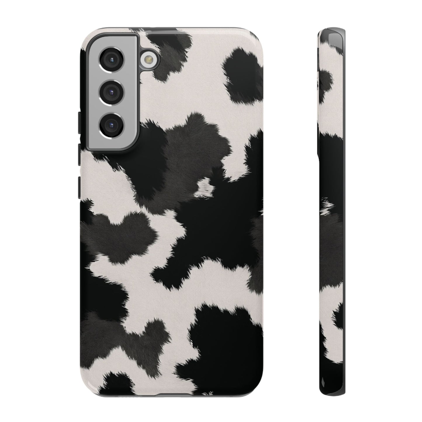 Modern Monochrome Cow Print Phone Case
