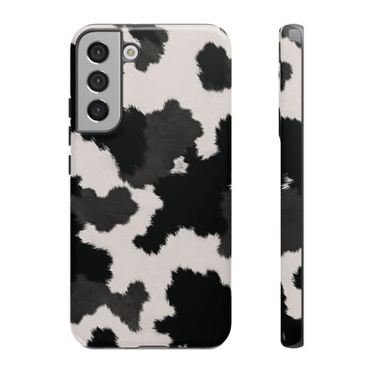 Modern Monochrome Cow Print Phone Case