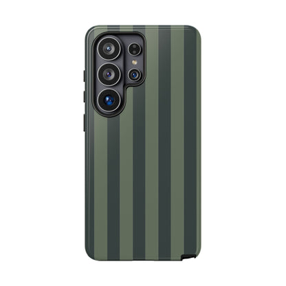 Dark Green Stripe Pattern Phone Case - Green Phone Case - Samsung Galaxy S26 Ultra / Glossy