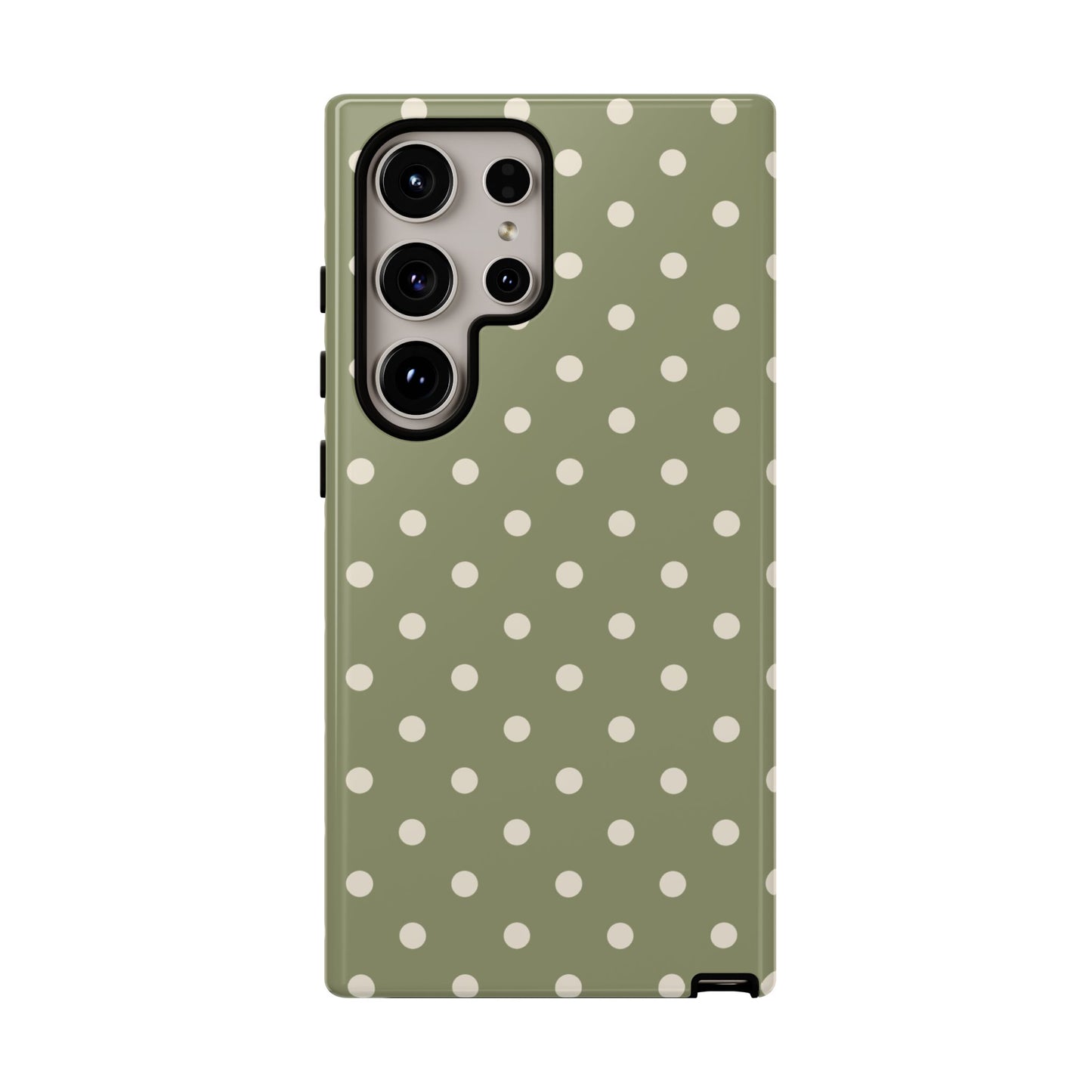 Green & White Dot Pattern Phone Case