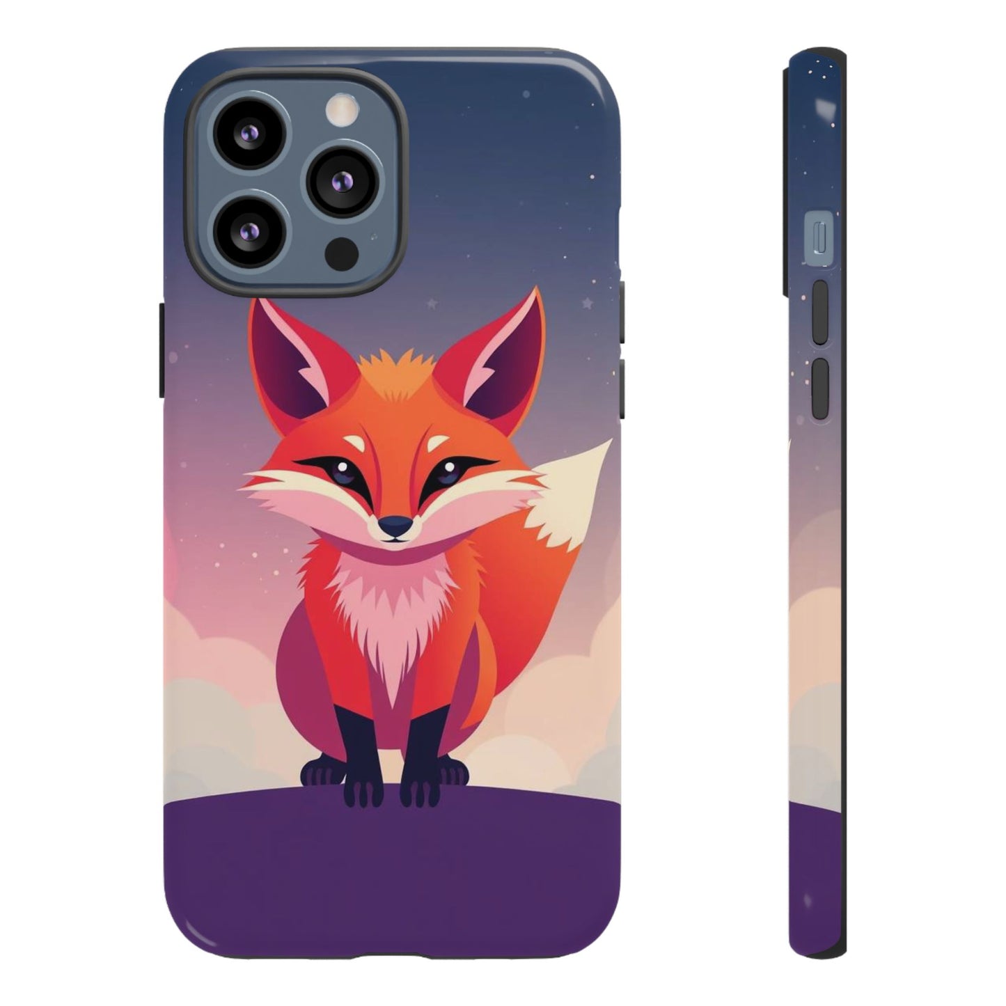 iPhone 13 Pro Max / Glossy Phone Case - Pop Art Fox Design Phone Case