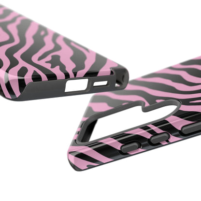 Stylish Blush Zebra Print Phone Case