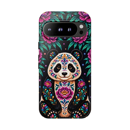 Cute Purple and Teal Calavera Panda Phone Case - Multicolor Phone Case - Google Pixel 9 Pro / Glossy