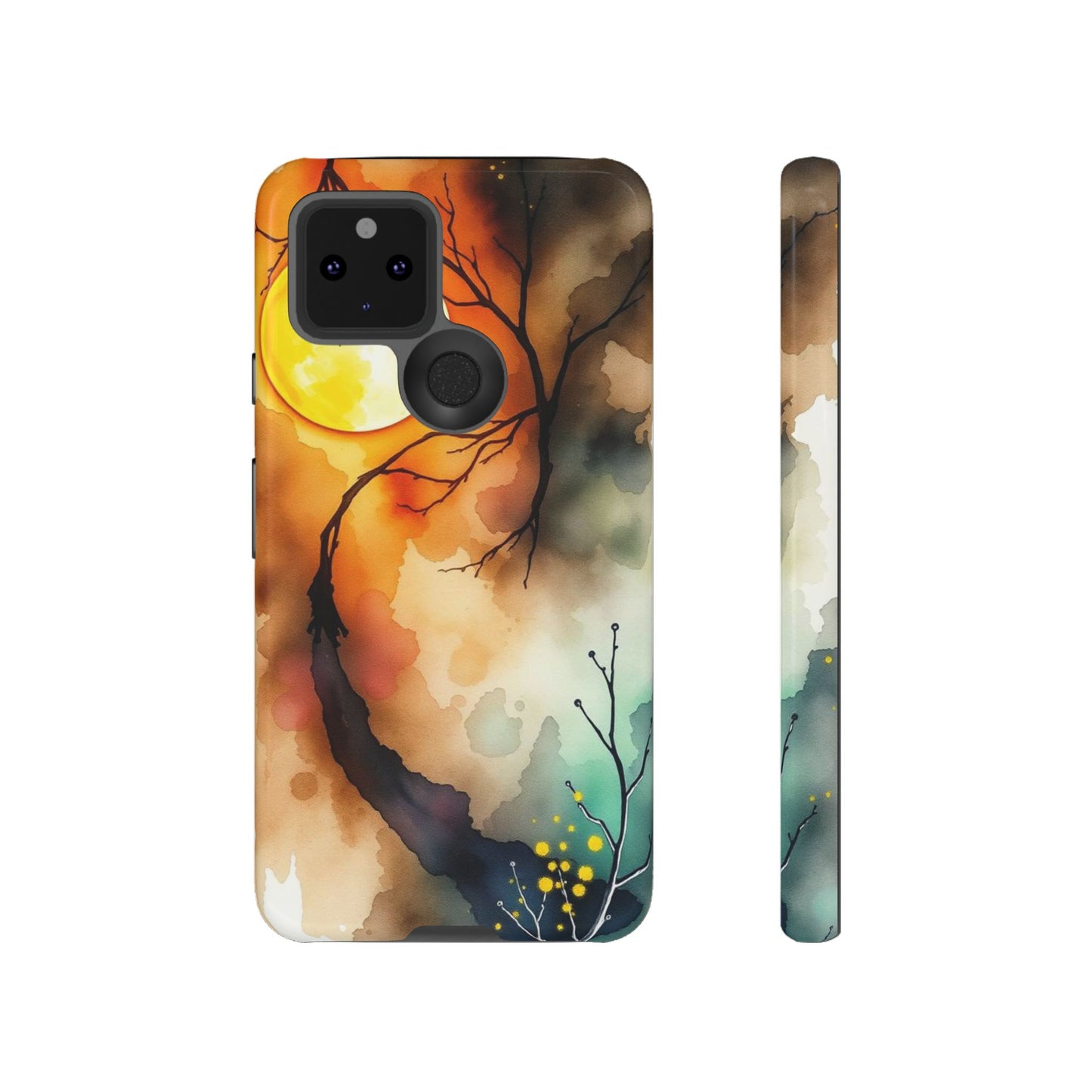 Abstract Watercolour Gothic Scene Phone Case