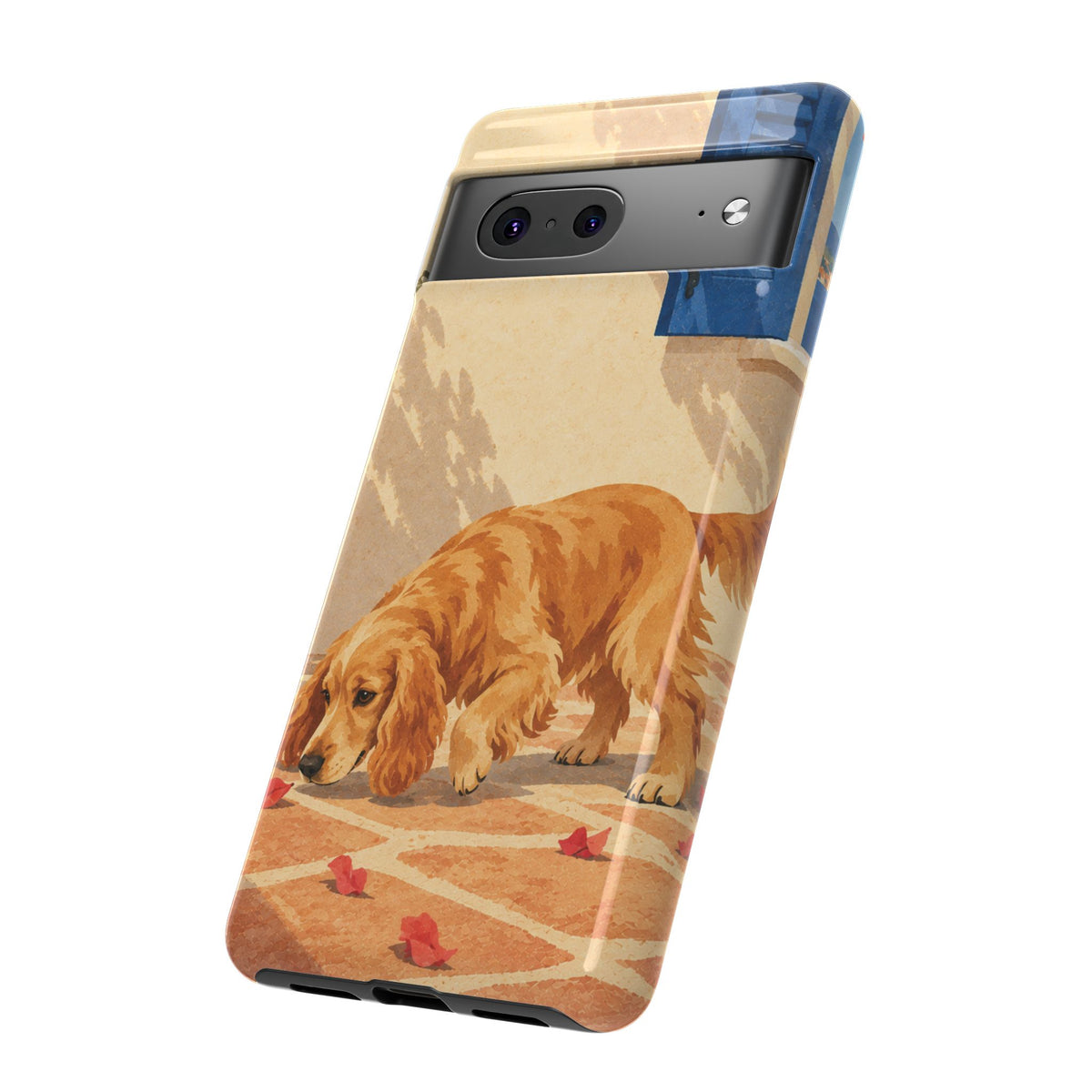 Cocker Spaniel Scent Trail Phone Case - Multicolor Phone Case