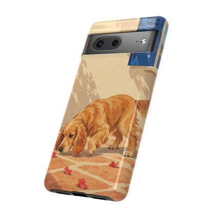 Cocker Spaniel Scent Trail Phone Case - Multicolor Phone Case