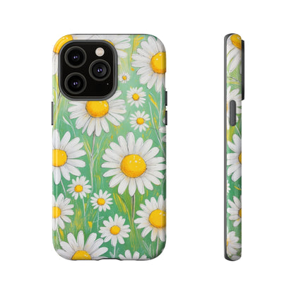 iPhone 14 Pro Max / Glossy Phone Case - Daisies Floral Pattern 4 Phone Case