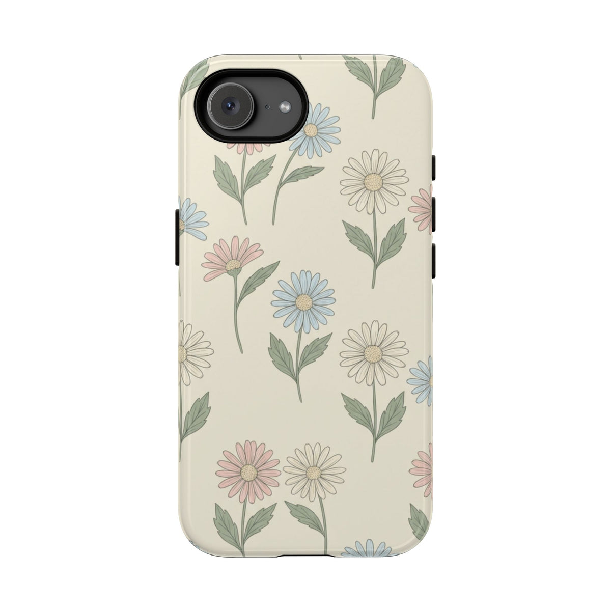 Pretty Pastel Daisy Pattern Phone Case - White Phone Case - iPhone 17e / Glossy