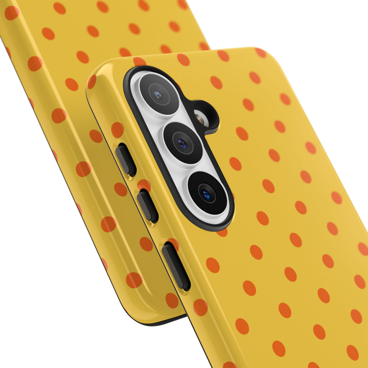 Trendy Yellow & Orange Dot Pattern Phone Case - Yellow Phone Case