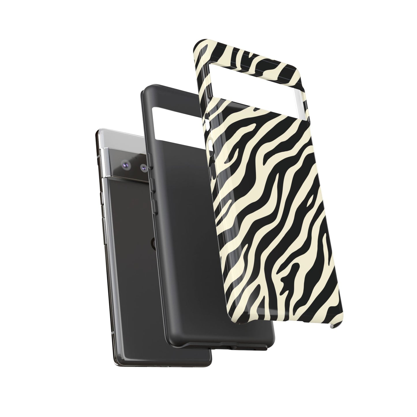 Chic Ivory Zebra Print Phone Case