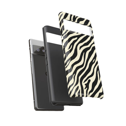 Chic Ivory Zebra Print Phone Case