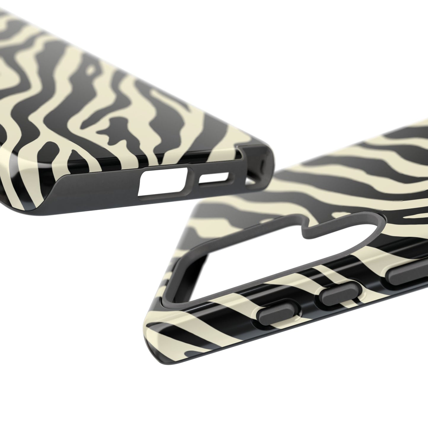 Chic Ivory Zebra Print Phone Case