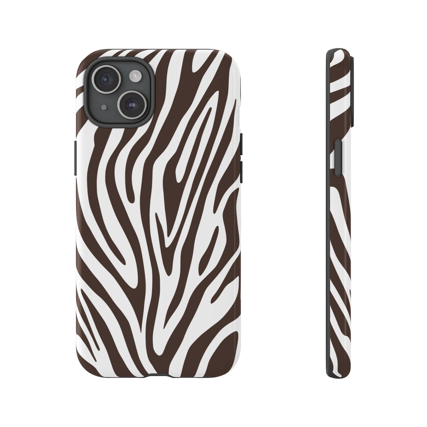 Graphic Brown Tiger Print Phone Case