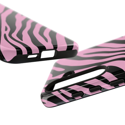 Modern Blush Zebra Print Phone Case