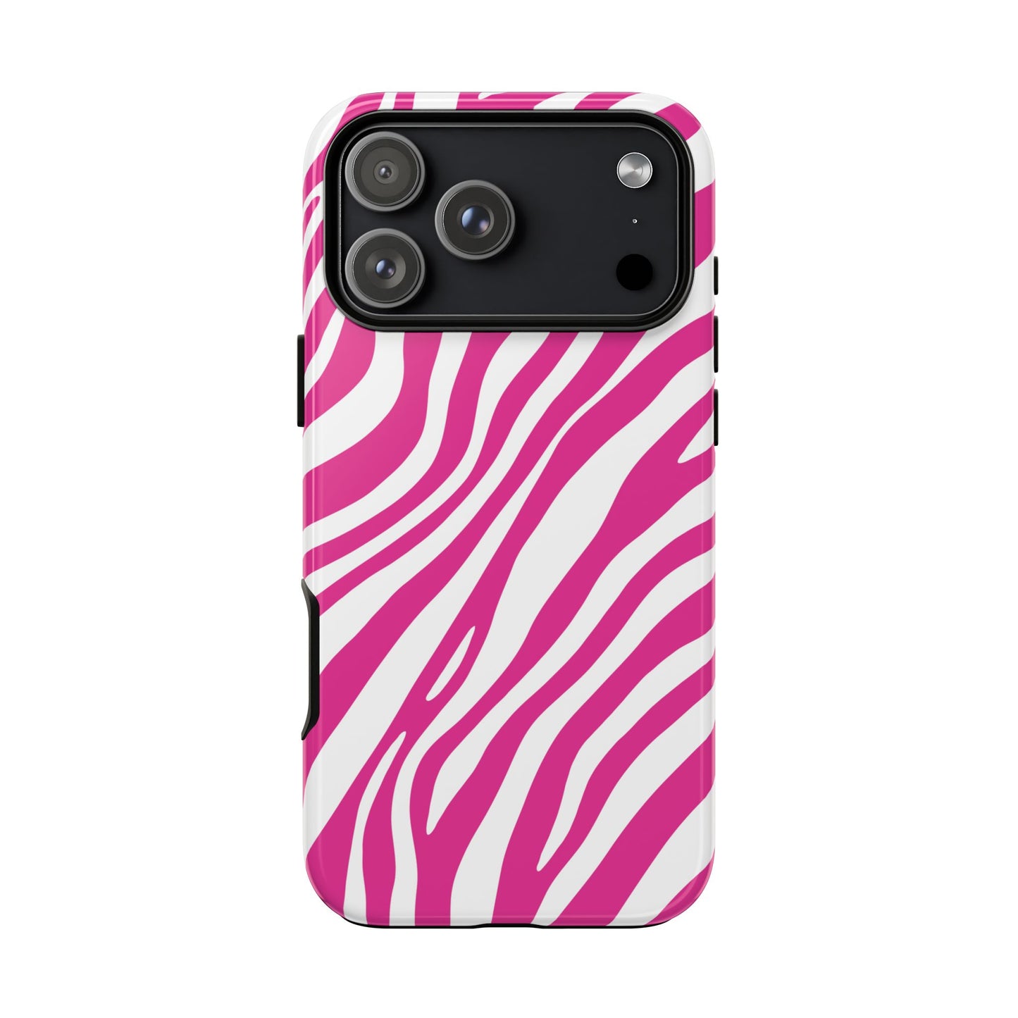 Modern Hot Pink Zebra Print Phone Case