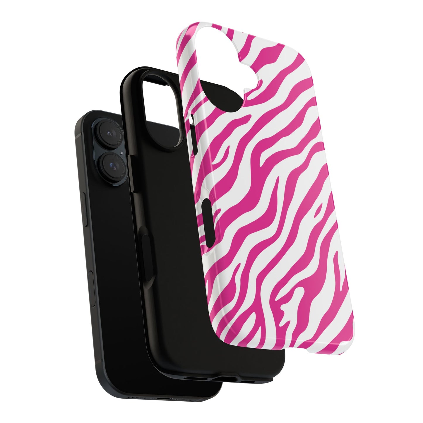 Stylish Hot Pink Zebra Print Phone Case