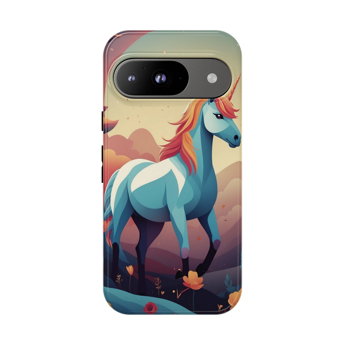 Stylised Unicorn Design Phone Case - Multicolor Phone Case - Google Pixel 9 / Glossy