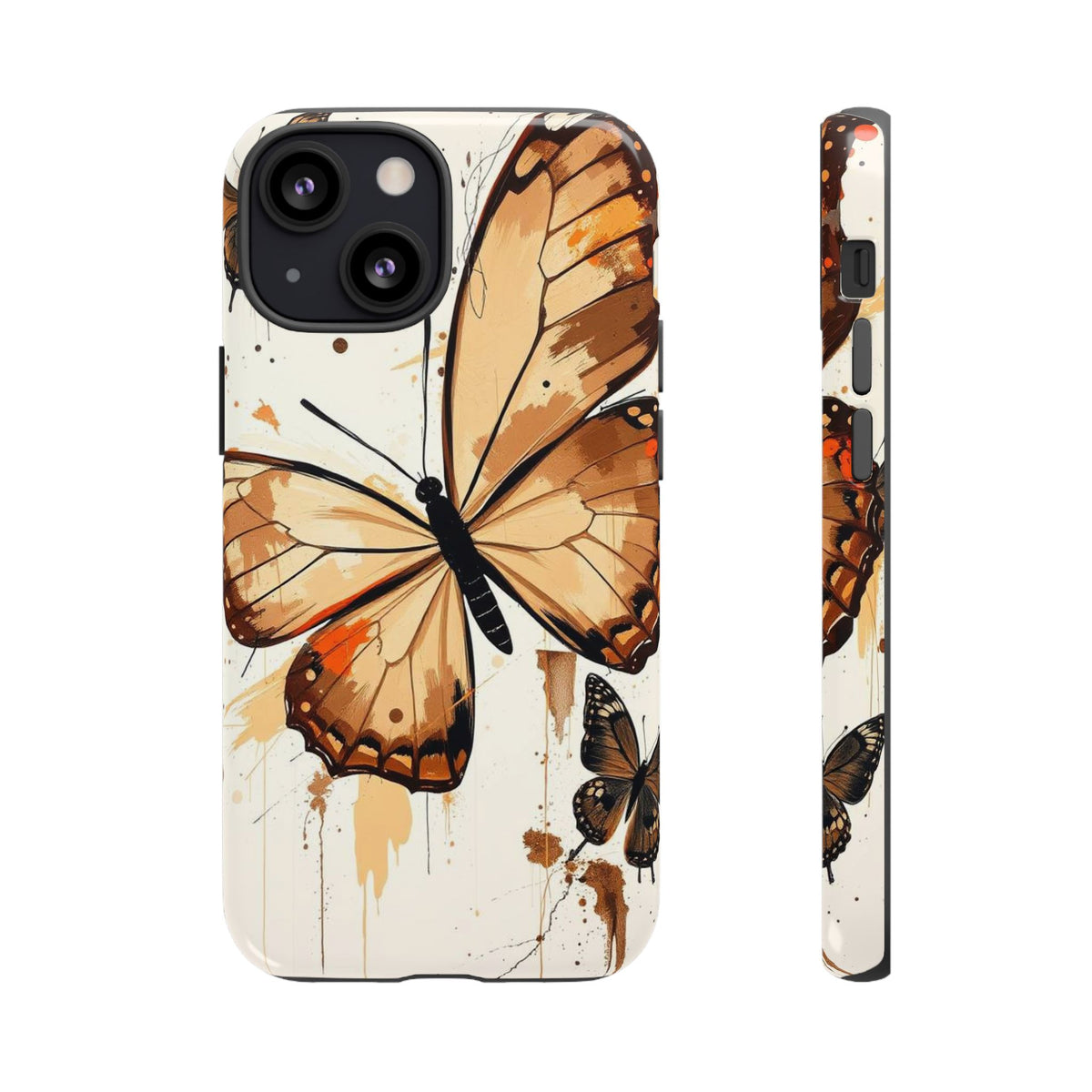 Acrylic Style Butterflies Design Phone Case - Multicolor Phone Case - iPhone 13 Mini / Glossy