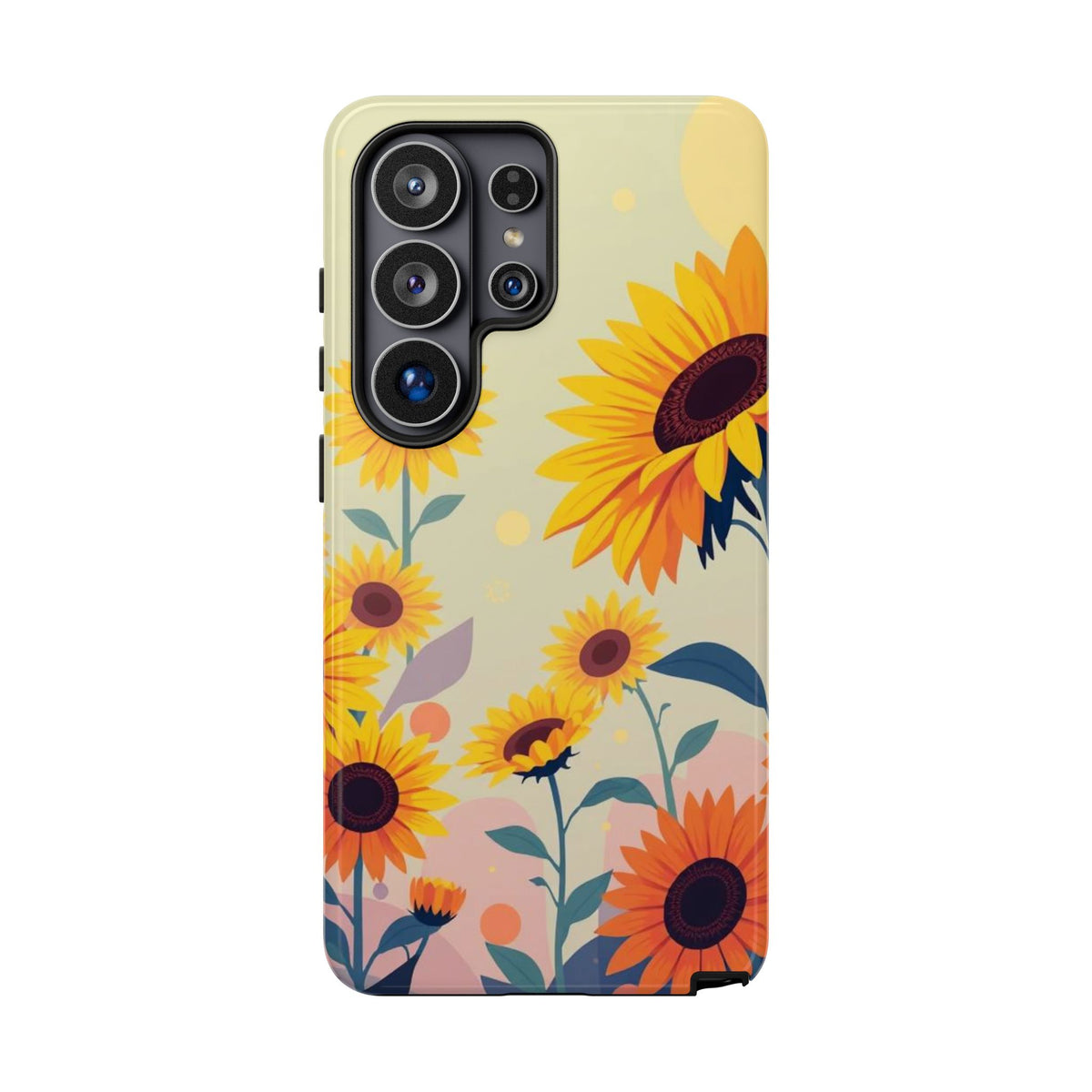 Modern Flat Sunflower Design Phone Case - Multicolor Phone Case - Samsung Galaxy S26 Ultra / Glossy