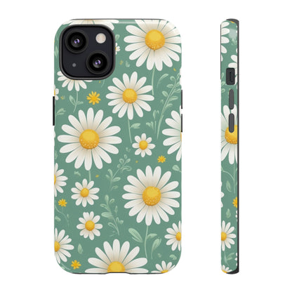 iPhone 13 / Glossy Phone Case - Daisies Floral Pattern 1 Phone Case
