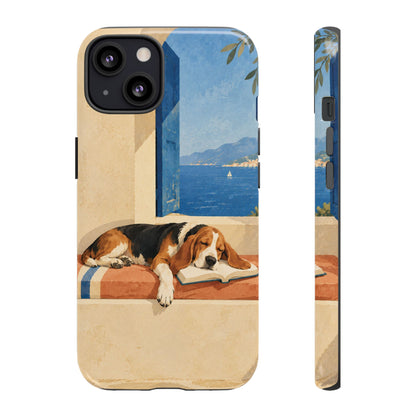 Basset Hound Unfinished Chapter Phone Case - Multicolor Phone Case - iPhone 13 / Glossy