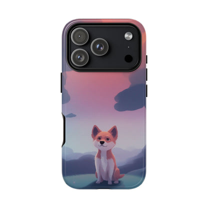 iPhone 17 Pro / Glossy Phone Case - Cute Dog & Cloud Design Phone Case