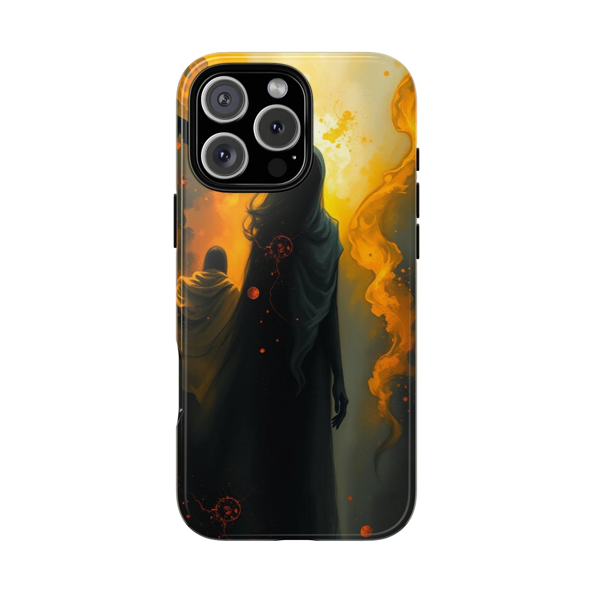 Acrylic Gothic Myterious Figures Phone Case - Multicolor Phone Case - iPhone 16 Pro Max / Glossy