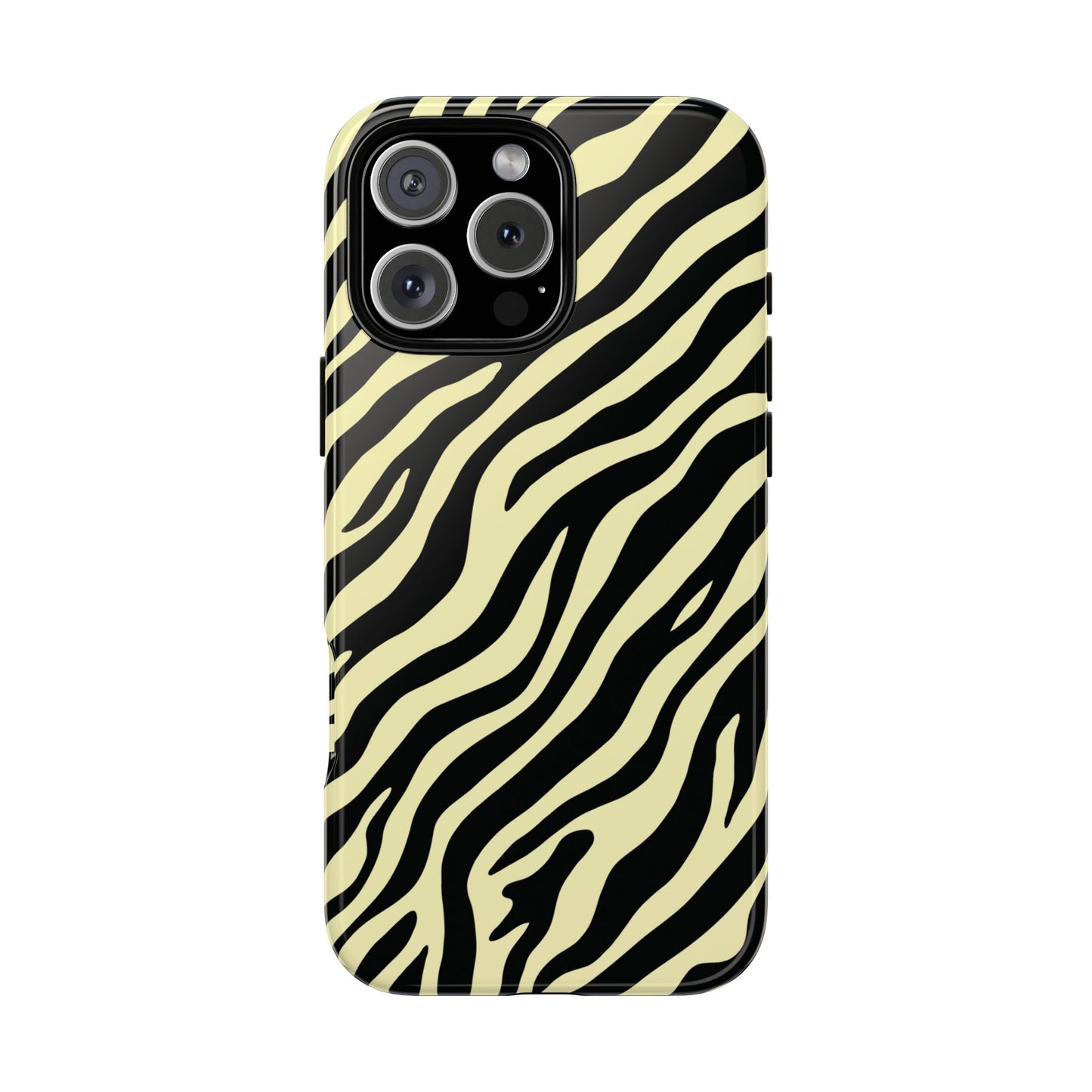 Stylish Neutral Zebra Print Phone Case