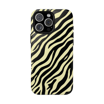 Stylish Neutral Zebra Print Phone Case