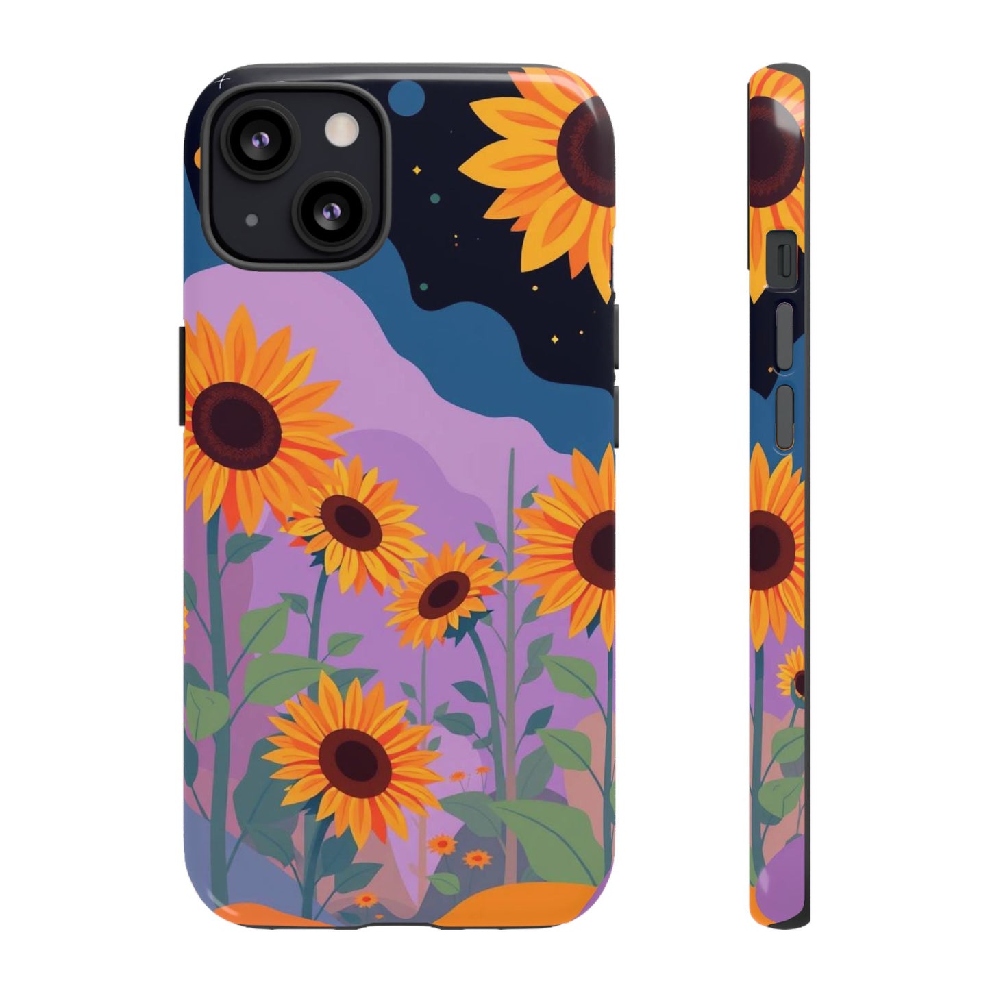 iPhone 13 / Glossy Phone Case - Surreal Sunflower Design Phone Case