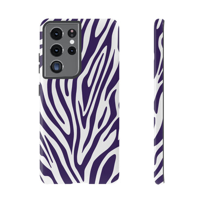 Graphic Purple Tiger Print Phone Case