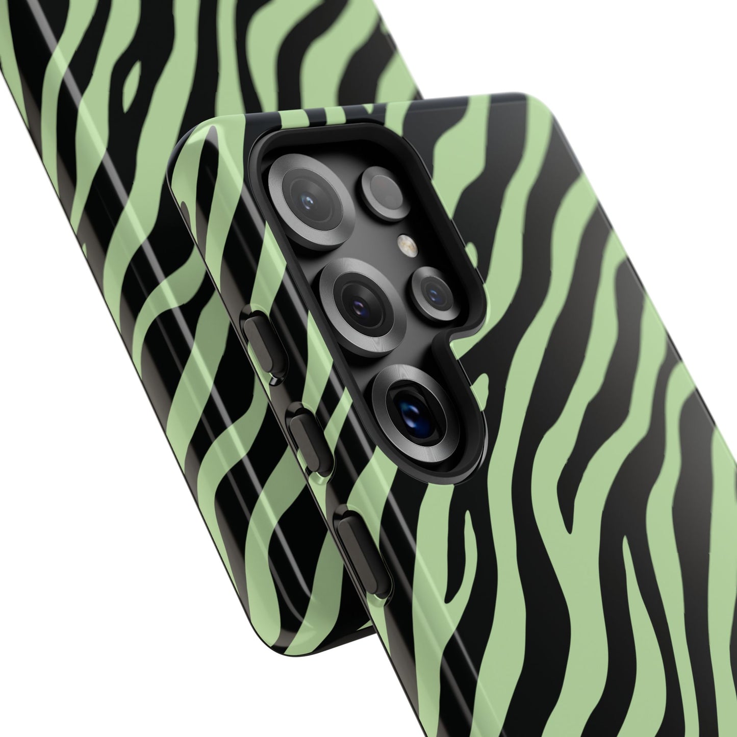 Stylish Mint Zebra Print Phone Case