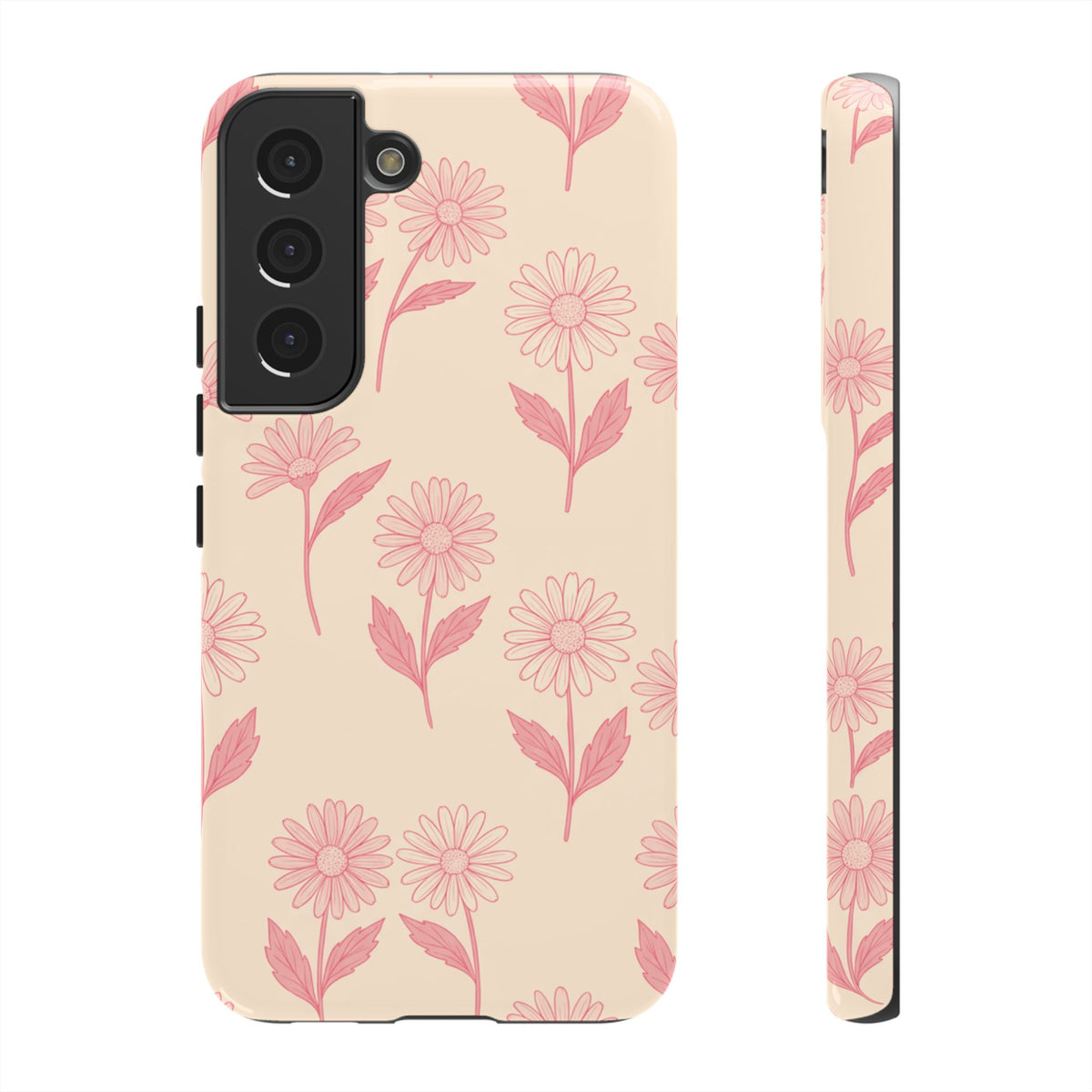 Pretty Pink Daisy Pattern Phone Case