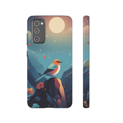 Samsung Galaxy S20 FE / Glossy Phone Case - Stylised Bird Design Phone Case