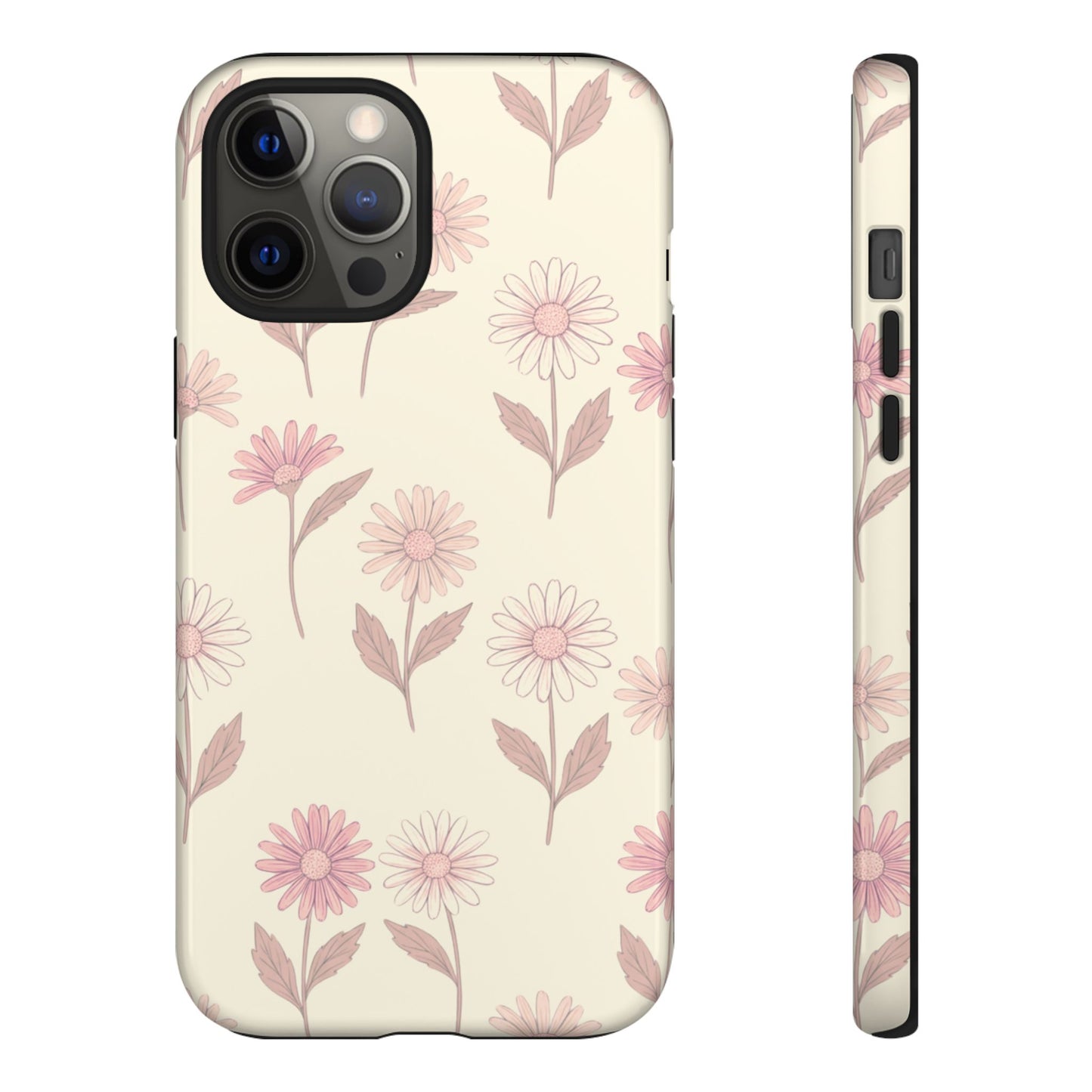 Pretty Blush Daisy Pattern Phone Case