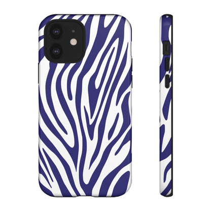 Graphic Blue Tiger Print Phone Case