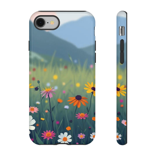Vibrant Meadow Design Phone Case - Multicolor Phone Case - iPhone 8 / Glossy
