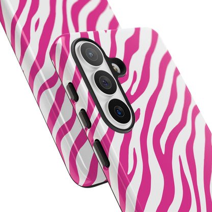 Stylish Hot Pink Zebra Print Phone Case