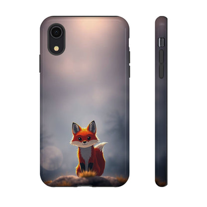 iPhone XR / Glossy Phone Case - Cute Gothic Fox Design Phone Case
